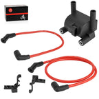 Ignition Coil w/ Spark Plug Wire Cap for Harley FXDWG Dyna Wide Glide (2012–2017)