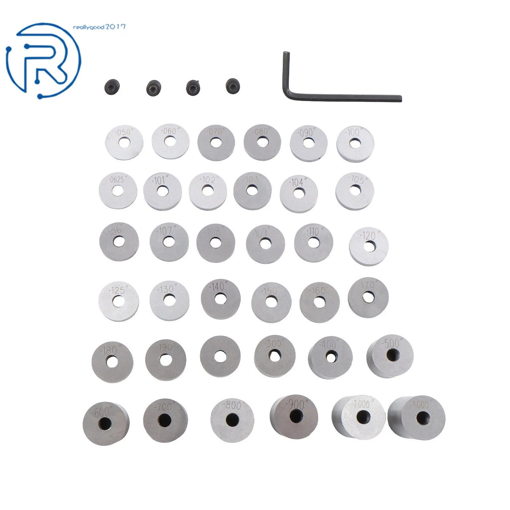 Set of 36 Steel Spacer Blocks for M6 Thread Size