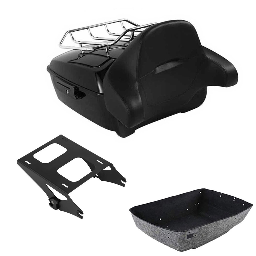 Trunk Luggage Pad Backrest Mount Rack for Harley Electra Glide (2014–2026)