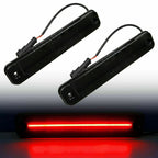 Black Lens Rear Side Fender Red LED Marker Signal Lights for Hummer H2 (2003–2009)
