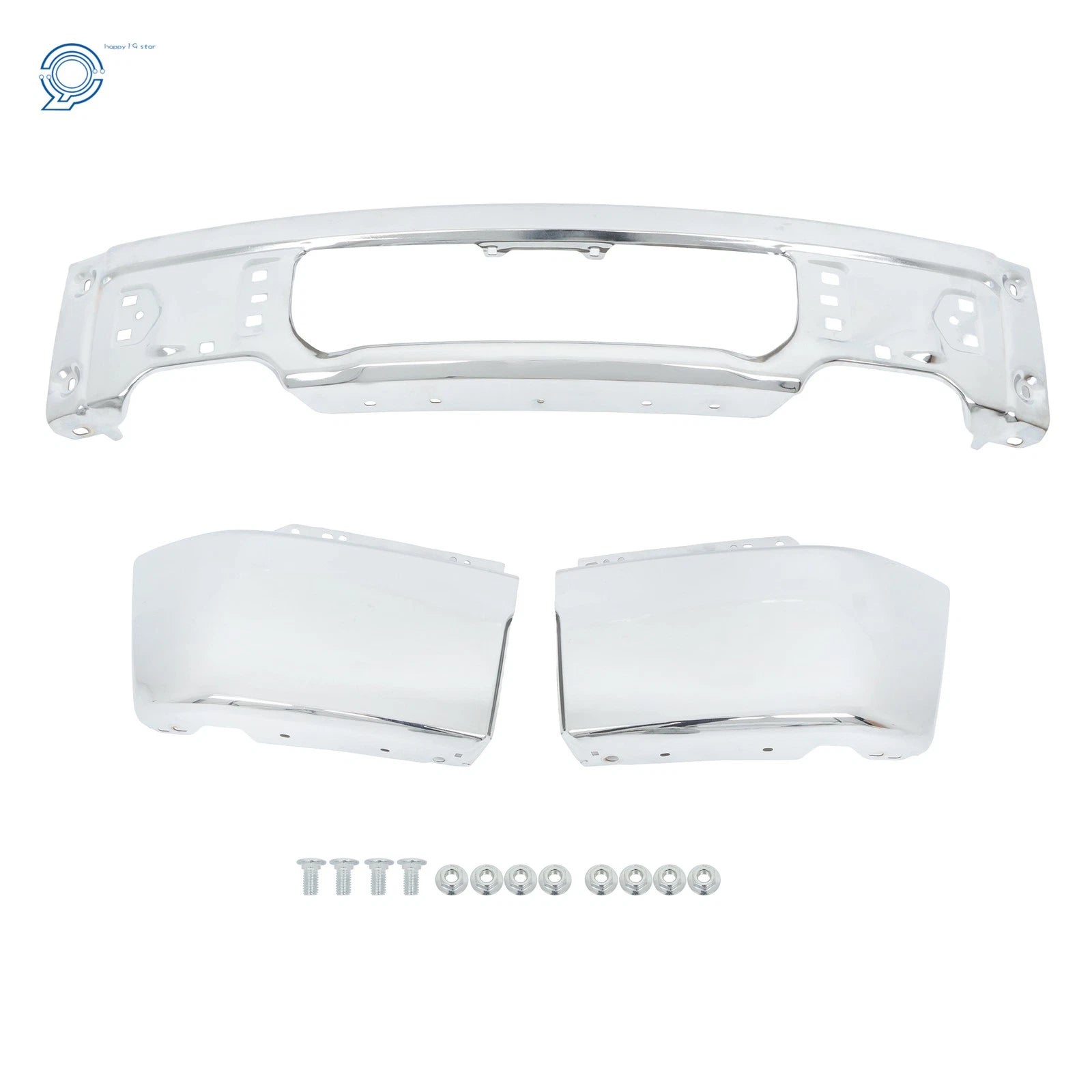 Chrome Steel Front Bumper Face Bar for Ford F-150 (2009–2015)