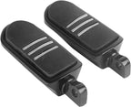 Black Rubber Foot Pegs Set for Harley Electra Glide
