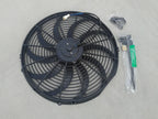 Aluminum Radiator & Fan for 42-48 Ford Mercury Coupe w/ Chevy 3.9L Engine