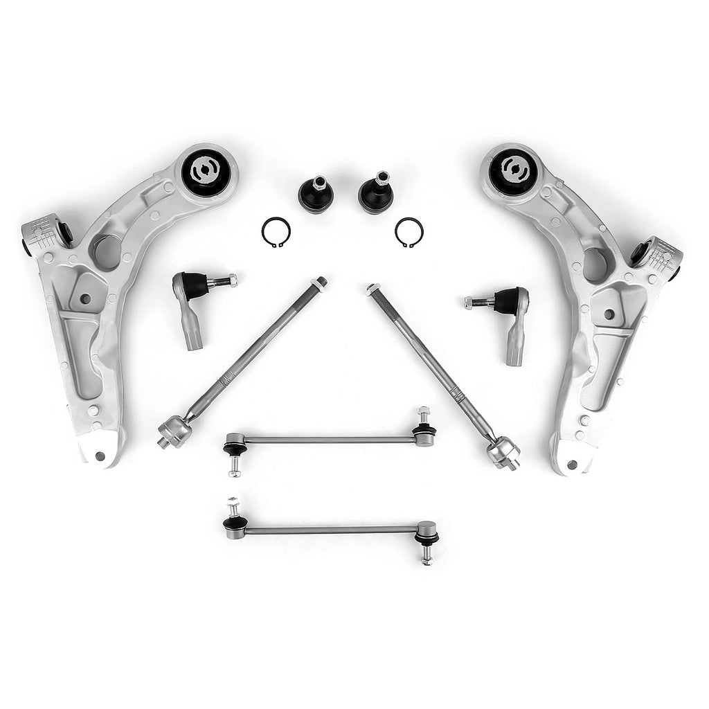Front Lower Control Arms Sway Bars Tie Rods Kit for Jeep Cherokee (2014–2018)