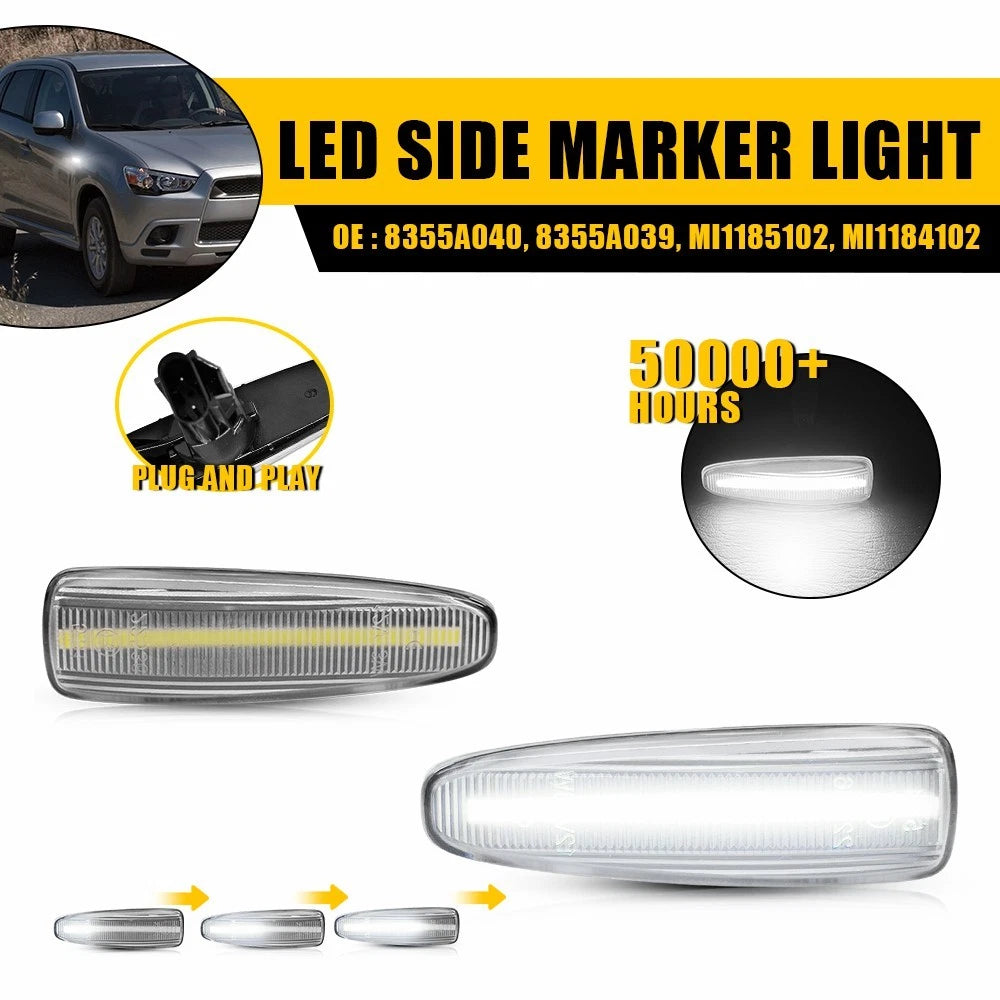Sequential Signal Side Marker Light for Mitsubishi Mirage Outlander Lancer 