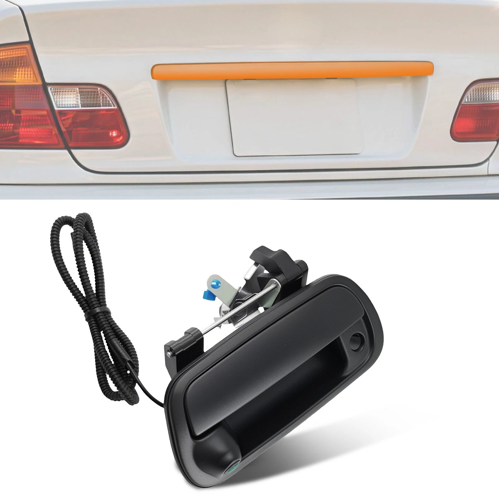 Rear Tailgate Handle Camera for Toyota Tundra (2007-2013) Black