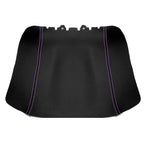 Console Lid Jump Seat Cover for Ford F150 (2004–2008) Carbon Fiber Purple Stitch