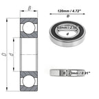 Deep Groove Ball Bearing 6213VV for Scooter Skateboard Wheel (P0 65x120x23mm)