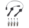 Denso Wire Set & 4 Platinum TT Spark Plugs for Mazda Protege 2.0L L4