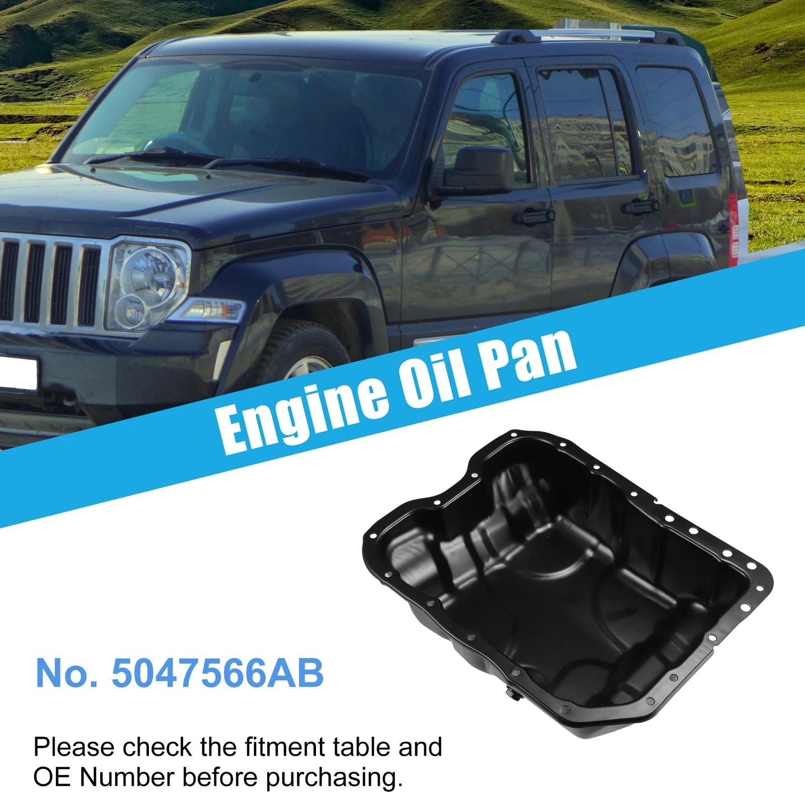 Oil Pan for Dodge Dart (2013–2016) & Jeep Cherokee (2014–2020) No. 5047566AB