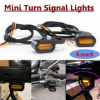 Mini LED Running Turn Signal Indicator Lights for Harley Touring Dyna