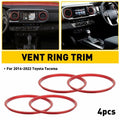 Set of 4 A/C Vent Ring Trim Covers for Toyota Tacoma (2016–2022)