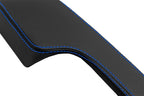 Leather Synthetic Console Armrest Cover for Honda Civic (2001–2005) Black Blue Stitch