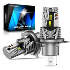 2X H4 LED Headlight Bulbs for NOVSIGHT (20000LM, Bright White)
