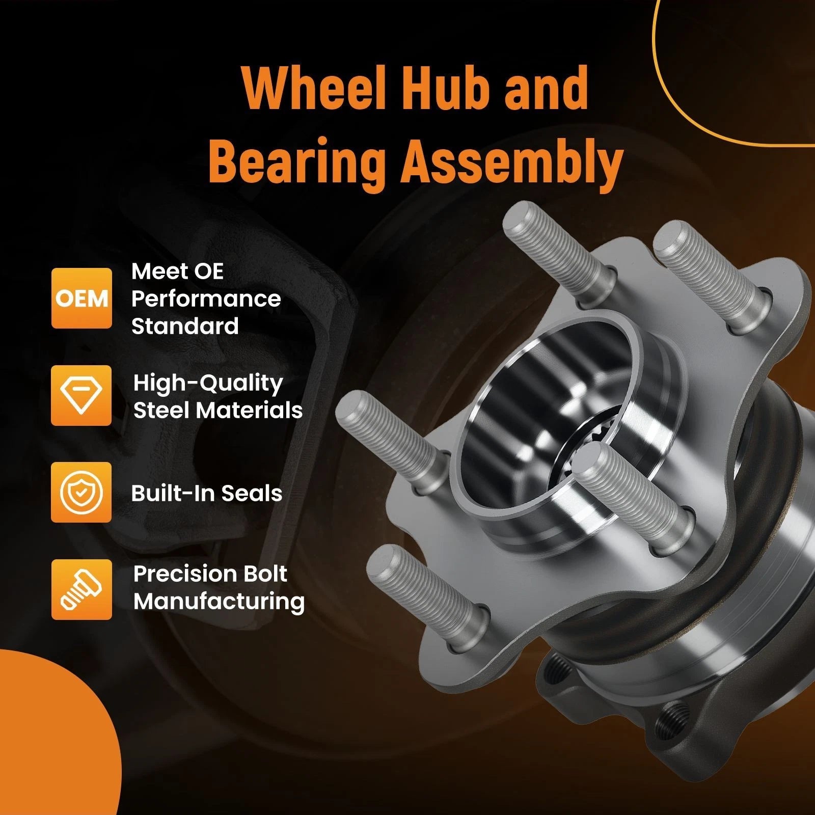 Rear Wheel Bearing Hub for Infiniti FX35 AWD (2009-2012)