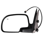 Set of 2 Power Heated Black Side Mirrors for Chevy GMC Yukon (2000–2002)