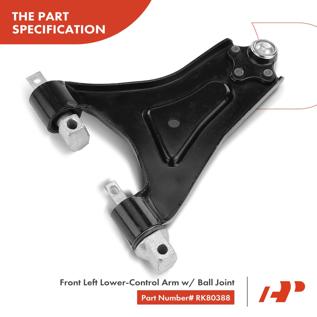 2X Front Control Arm with Ball Joint for Ford Contour Mercury Cougar (1995-2002)