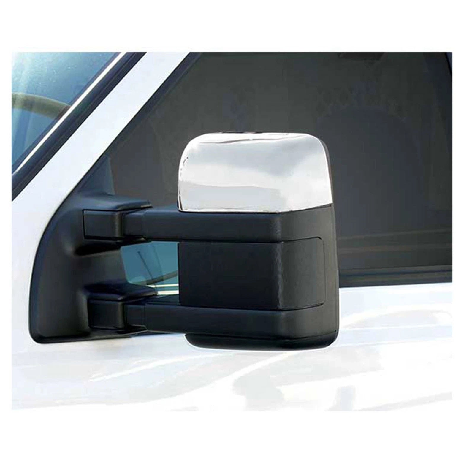 Chrome Top Mirror Covers Replacement for Ford F250 Super Duty (2008–2014)