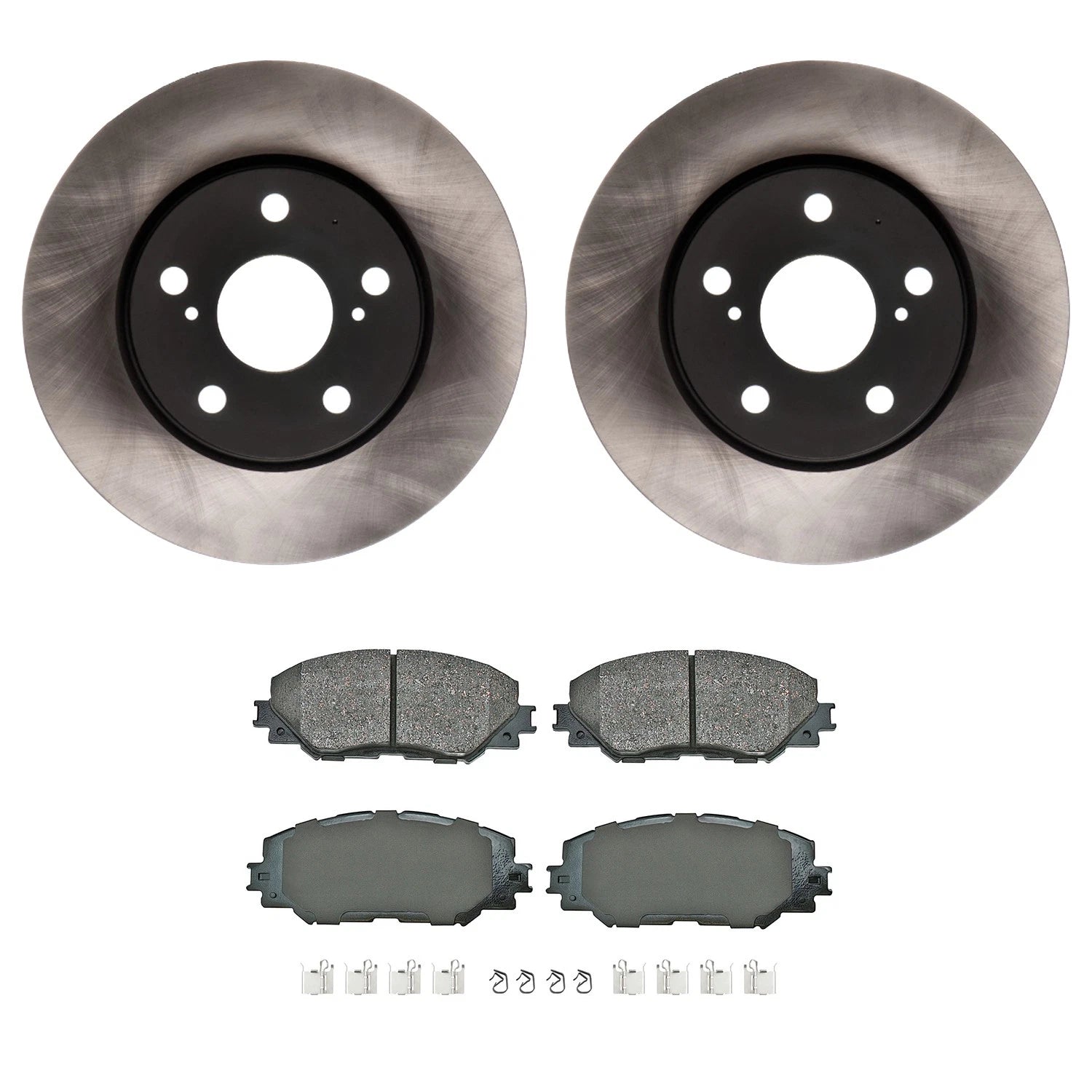 Set of 2 ADVICS Front Rotors & Akebono ProACT Ceramic Pads for HS250h (2010–2015)
