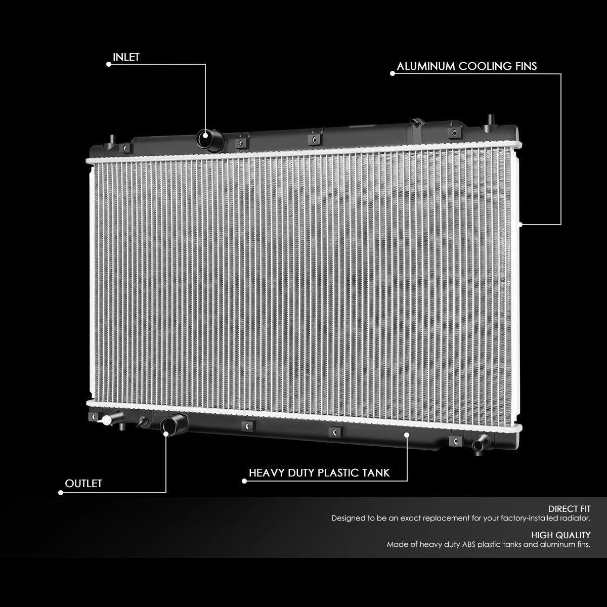 Full Aluminum Replacement Radiator for Honda CR-V 1.5L (2017–2020) DPI 13626