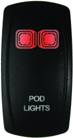Lighted Switch On/Off Red for DragonFire Racing (2010–2023)