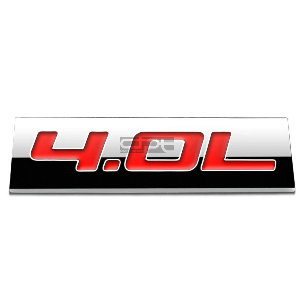 Polished Chrome Emblem Badge for 4.0L Engine