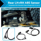 2Pcs ABS Sensor for Mitsubishi Pajero Shogun MK III (2000–2007)