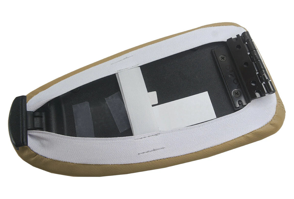 Leather Console Lid Pull Over Cover for Ford Focus (2000–2007) Beige