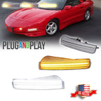 Switchback LED Clear Front DRL Signal Lights for Pontiac Firebird Trans Am (1993–1997)