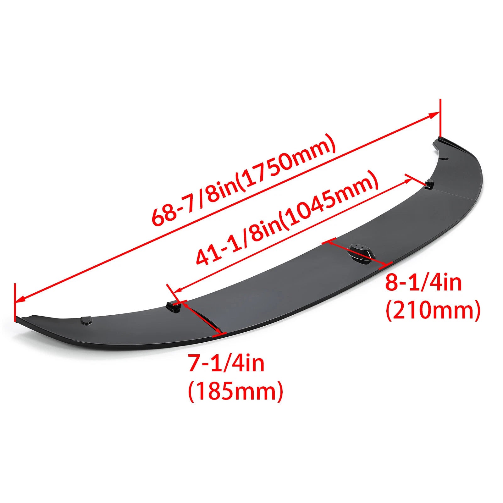 Gloss Black Front Bumper Lip Spoiler for BMW F10 5 Series M Sport (2011–2016)