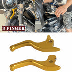 3 Finger Brake Clutch Lever Kit for Harley Softail Fat Boy FLSTFBS/FLSS