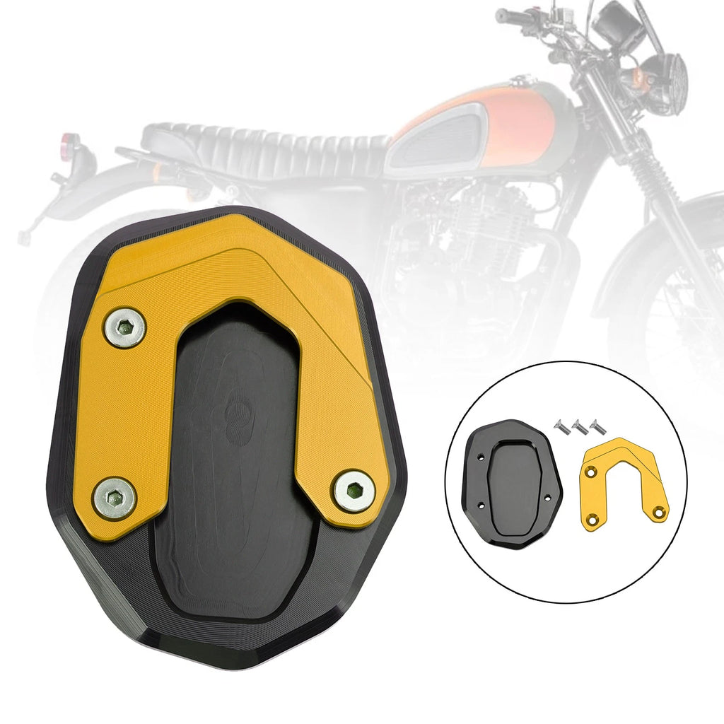 Kickstand Enlarger Plate Pad for Ducati Scrambler 800 (2015–2019) Gold