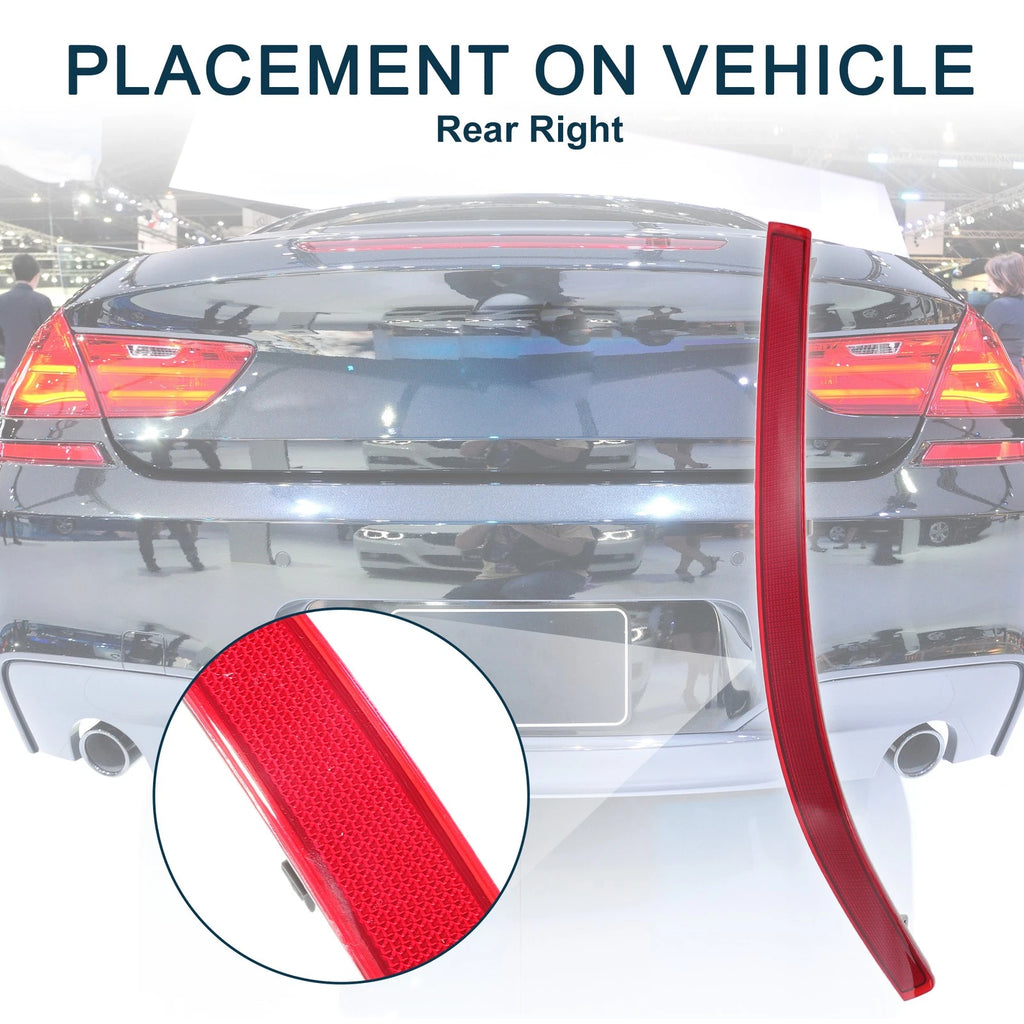 Rear Right Bumper Reflector No. 2518200274 for Mercedes-Benz R350 (2011–2012)