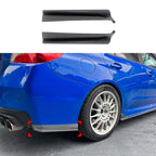 Carbon Fiber Style Rear Bumper Side Aprons Spats for Subaru WRX STI (2015–2021)