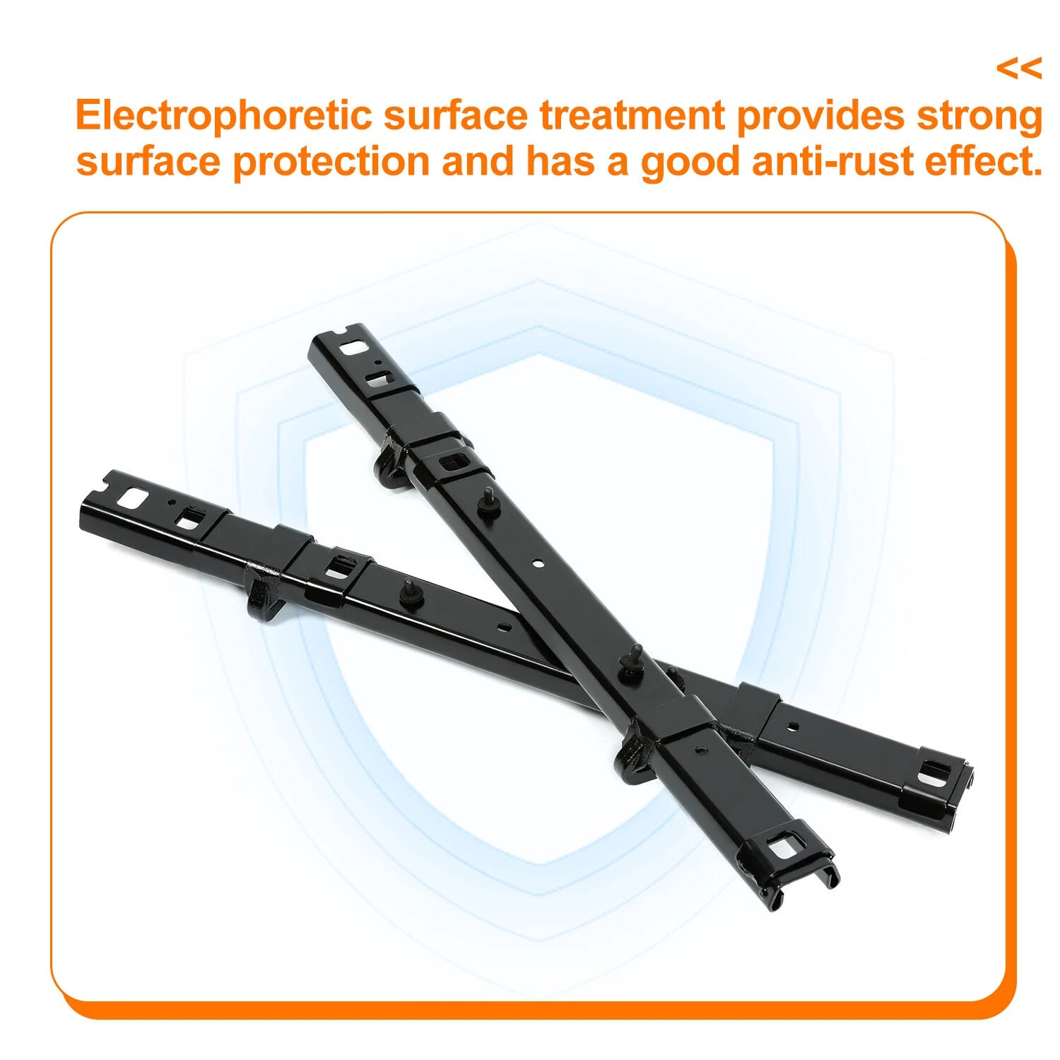 2X Steel Floor Track Bracket for Ford Transit (2015–2023)