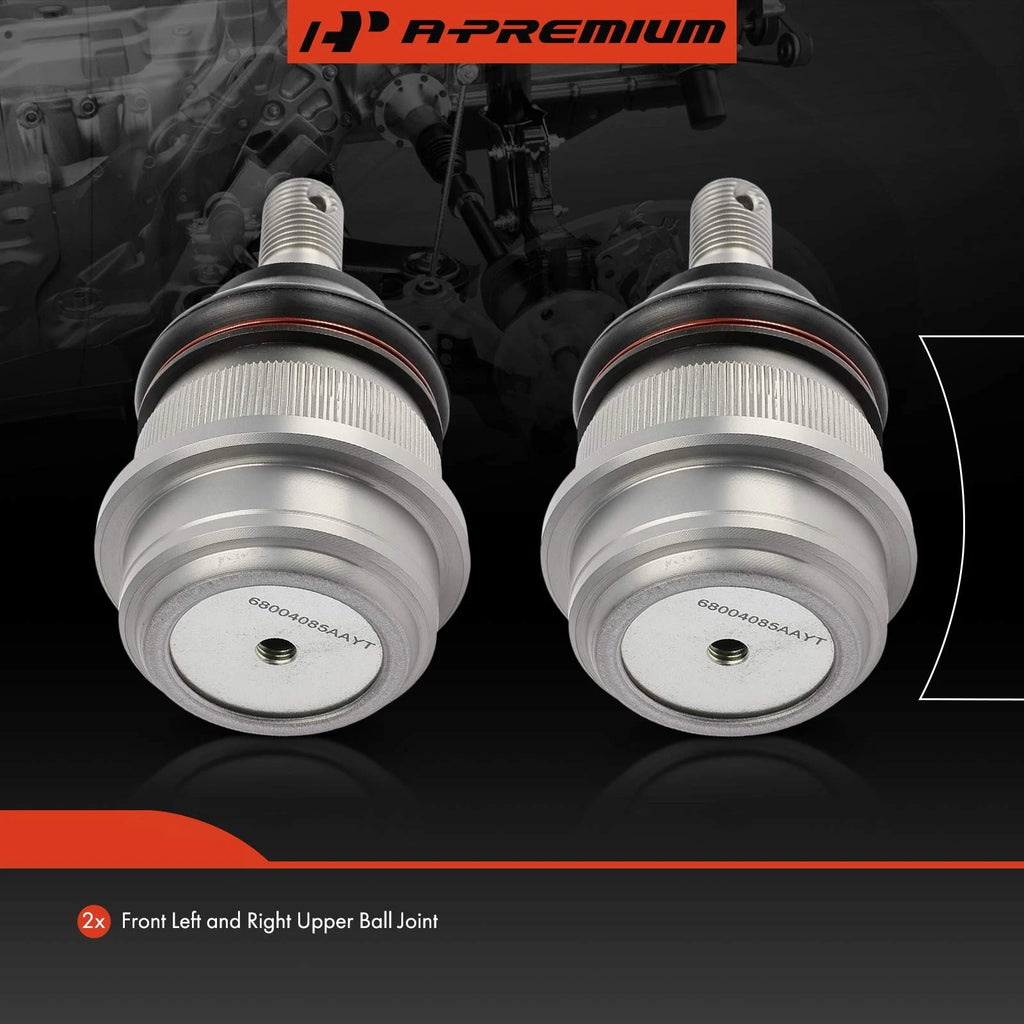 2X Front Upper Ball Joint for Jeep Grand Cherokee (1999–2004) Wrangler (2007–2018)