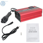 3 Pin RXV Plug Battery Charger for EZGO RXV & TXT Golf Carts (48V, 10A)
