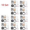 Set of 10 Carburetor Gasket Rebuild Kit for Walbro 43CC 52CC (N/A)