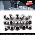 15 Pc Round Collet Set for Lathe (1/8" - 1")