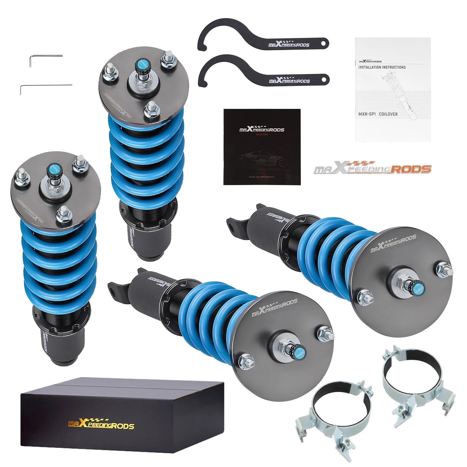 2X Coilover Shocks Spring Kit for Honda Accord (1990–1997) T6