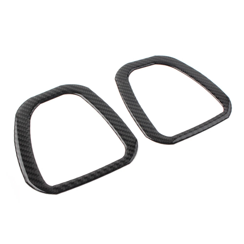 2X Black Rear Seat Adjustment Switch Frame Trim for Jeep Wrangler JL (2018–2021)