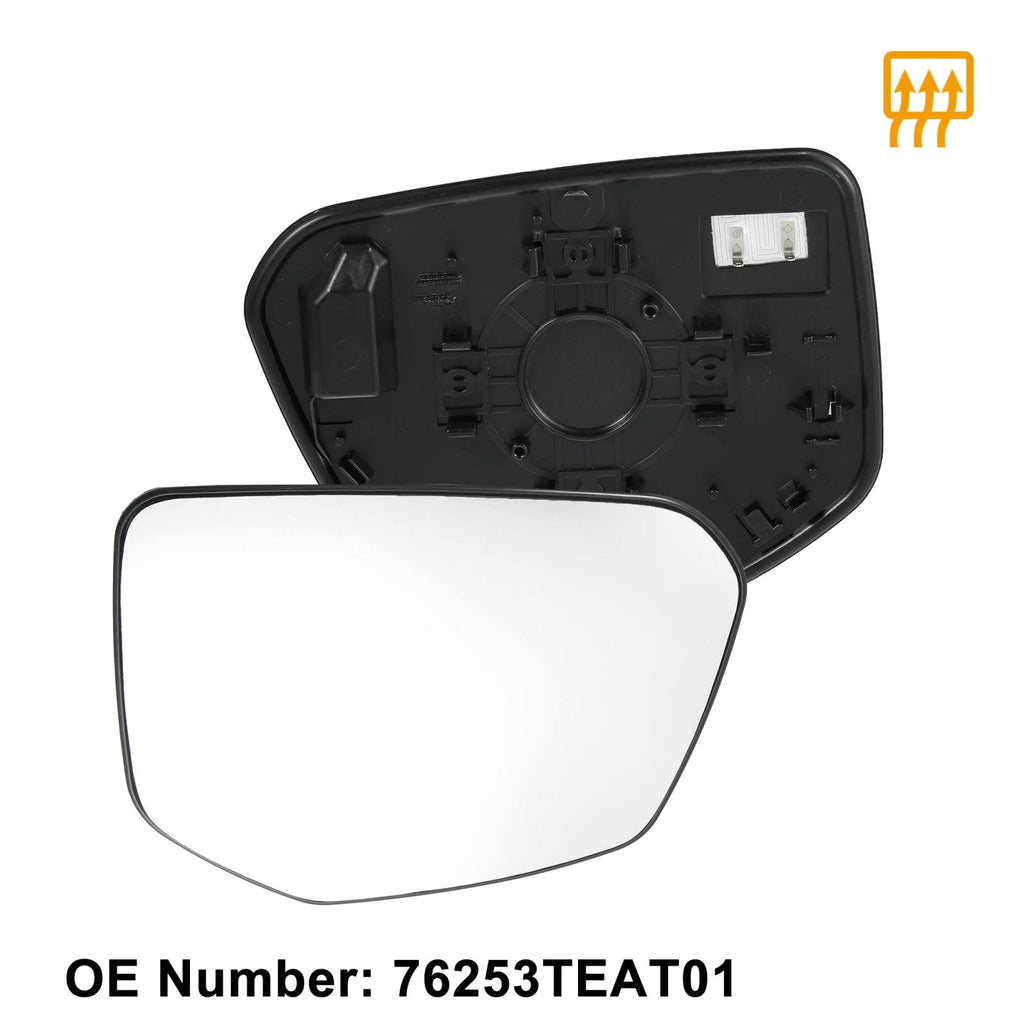 Heated Rearview Right Passenger Side Mirror Glass 76253TEAT01 for Honda Civic 