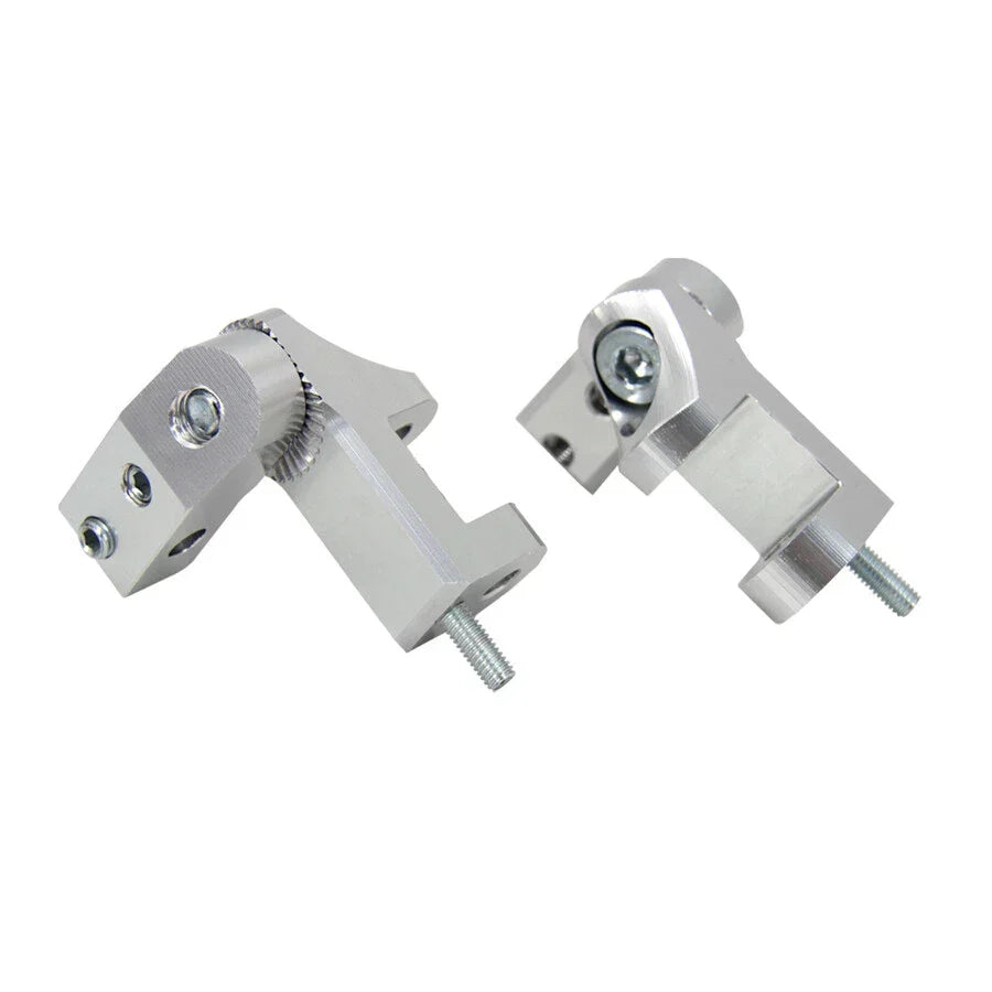 Silver Aluminum CNC Motorcycle Foot Pegs
