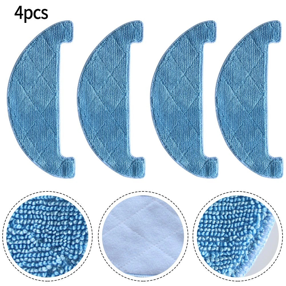 Set of 4 Mopping Pads for DEXP A7 A80 (Compatible with ILife)