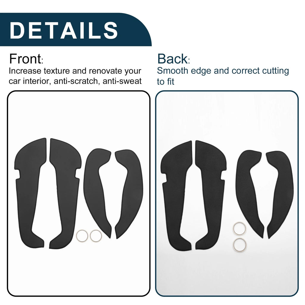 Set of 1 Car Door Leather Anti Kick Pad Sticker for Mercedes-Benz A Class (2014)
