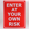 Tin Sign for Man Cave, Garage, Bar (Funny Warning)
