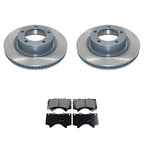 Front Rotors & Akebono ProACT Brake Pads Kit for LandCruiser LX570 (2008–2021)
