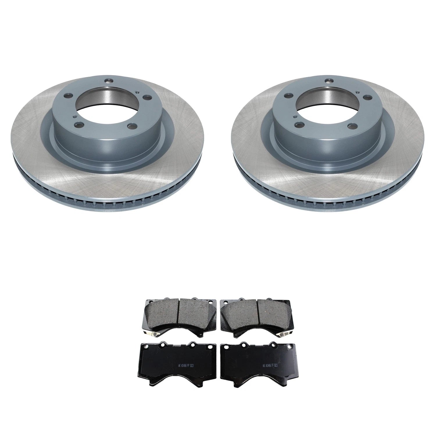 Front Rotors & Akebono ProACT Brake Pads Kit for LandCruiser LX570 (2008–2021)