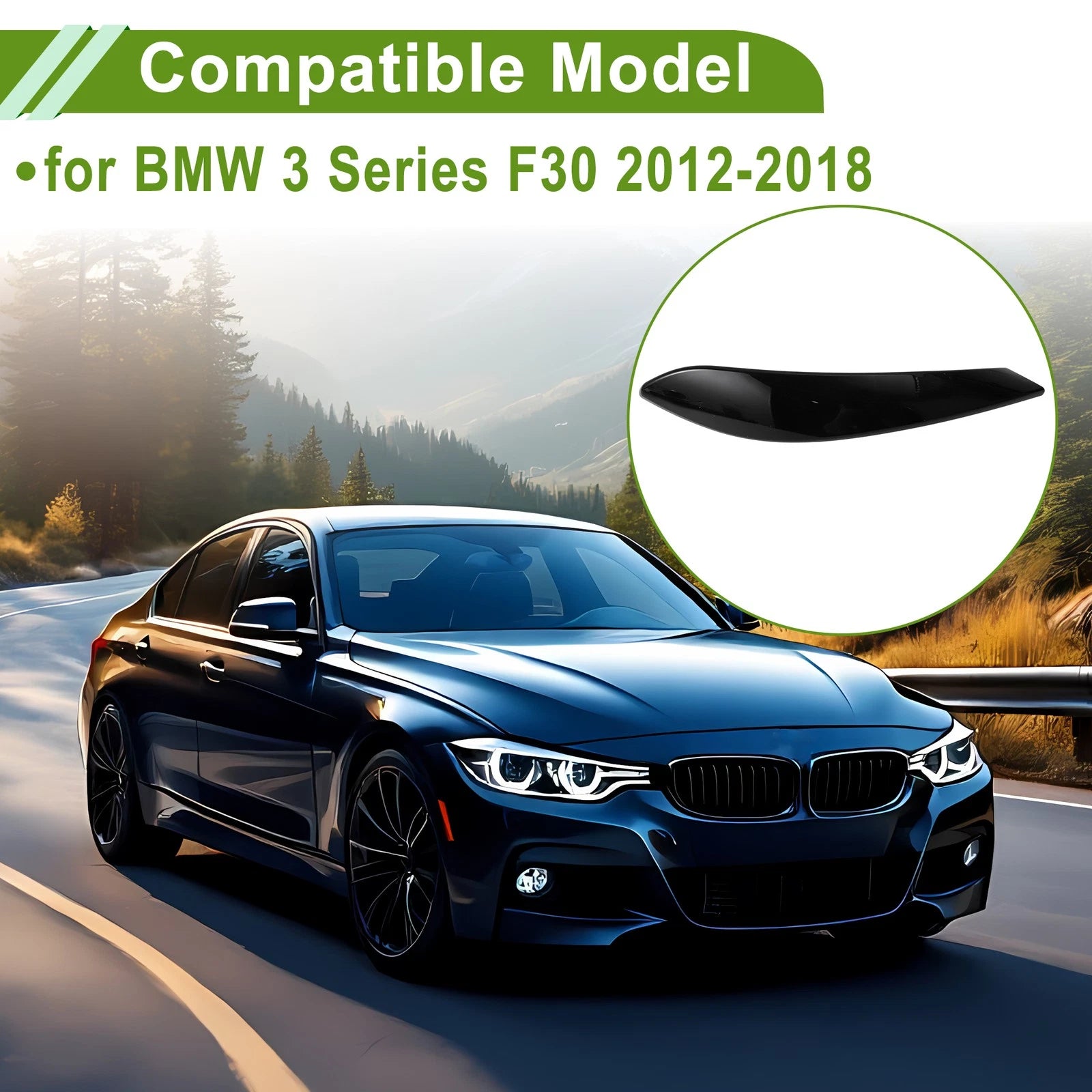 Door Panel Handle Pull Trim Cover for BMW 3 Series F30 (2012–2018) No. 51417275487