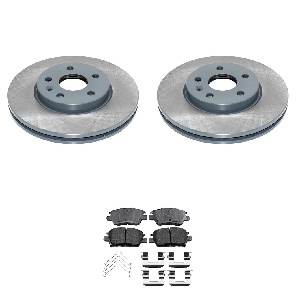 DuraGo Front Rotor & Akebono ProACT Ceramic Brake Pad Kit for Bolt Cruze Volt (2011–2019)